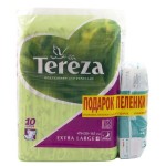 Подгузники для взрослых, Tereza (Тереза) р. 4 XL №10 найт ночные экстра лардж +Бонус пеленка